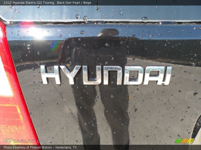 Black Noir Pearl / Beige 2012 Hyundai Elantra GLS Touring
