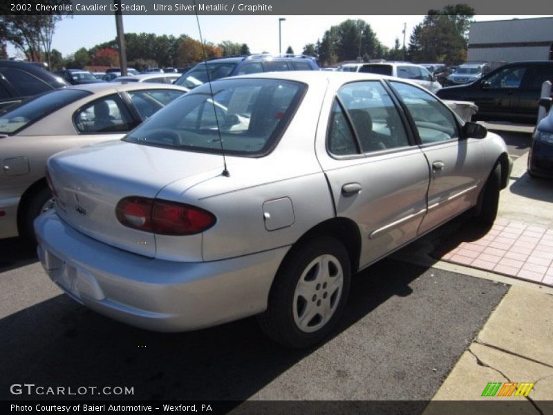 Ultra Silver Metallic / Graphite 2002 Chevrolet Cavalier LS Sedan