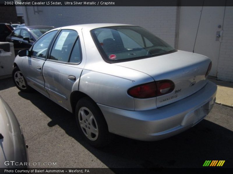 Ultra Silver Metallic / Graphite 2002 Chevrolet Cavalier LS Sedan