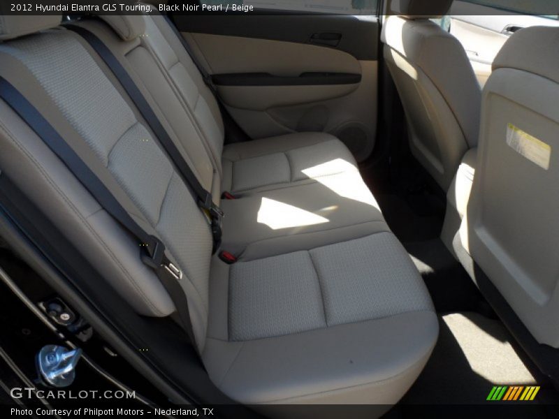 Black Noir Pearl / Beige 2012 Hyundai Elantra GLS Touring