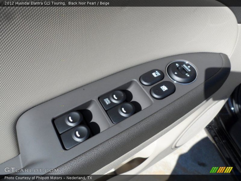 Black Noir Pearl / Beige 2012 Hyundai Elantra GLS Touring