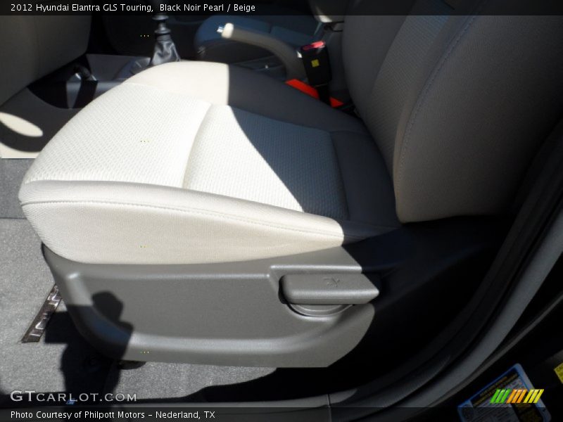 Black Noir Pearl / Beige 2012 Hyundai Elantra GLS Touring
