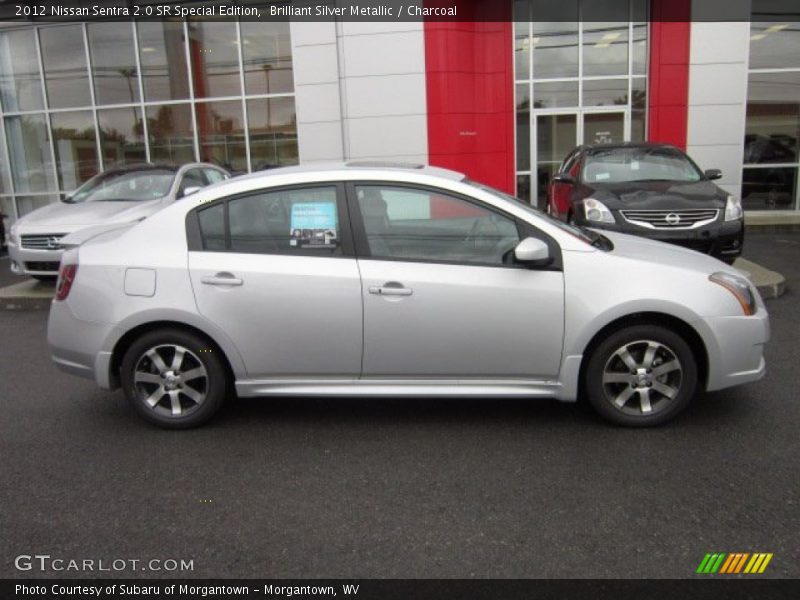 Brilliant Silver Metallic / Charcoal 2012 Nissan Sentra 2.0 SR Special Edition