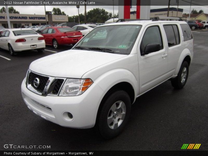 Avalanche White / Cafe Latte 2012 Nissan Pathfinder S 4x4