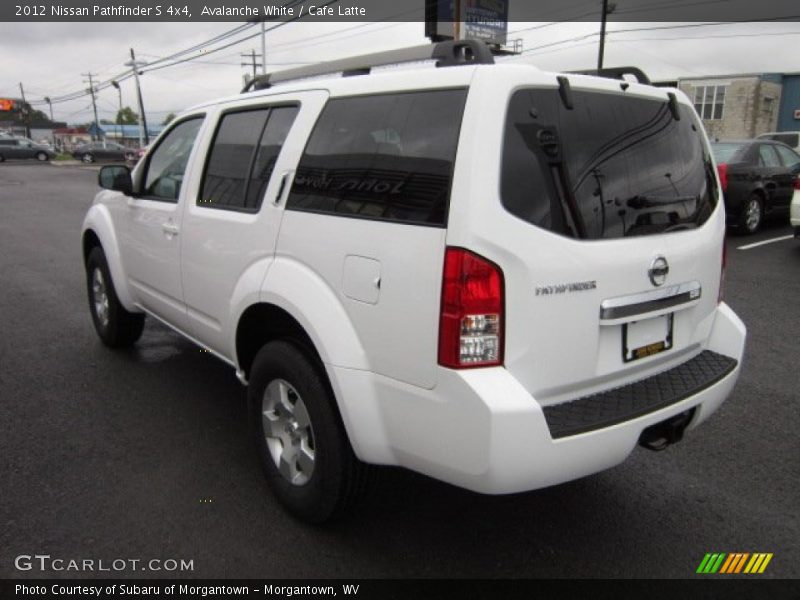 Avalanche White / Cafe Latte 2012 Nissan Pathfinder S 4x4
