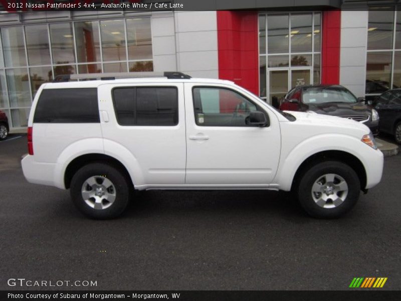 Avalanche White / Cafe Latte 2012 Nissan Pathfinder S 4x4