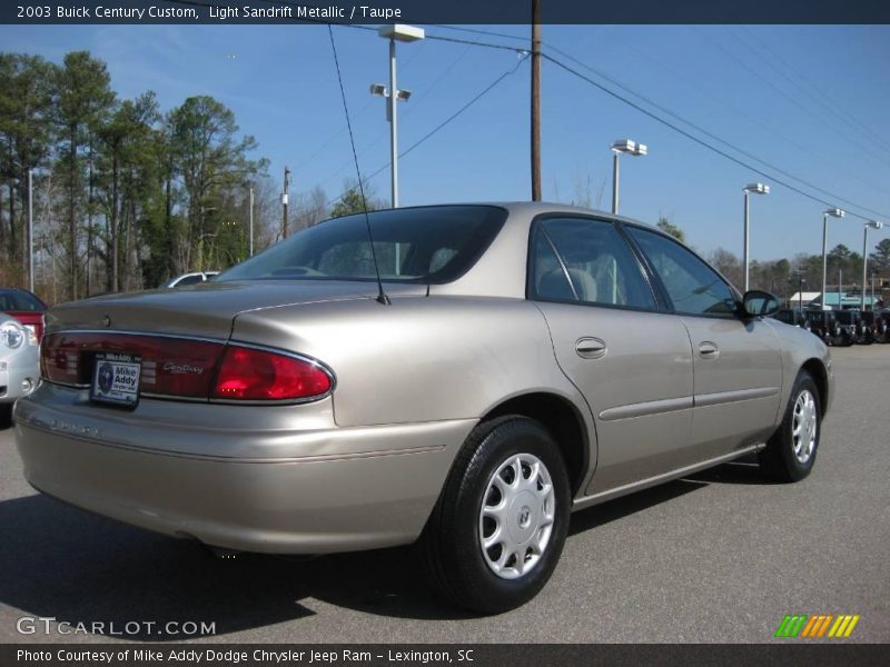 Light Sandrift Metallic / Taupe 2003 Buick Century Custom