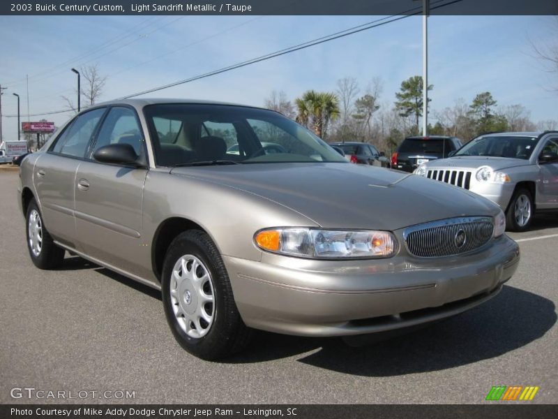 Light Sandrift Metallic / Taupe 2003 Buick Century Custom