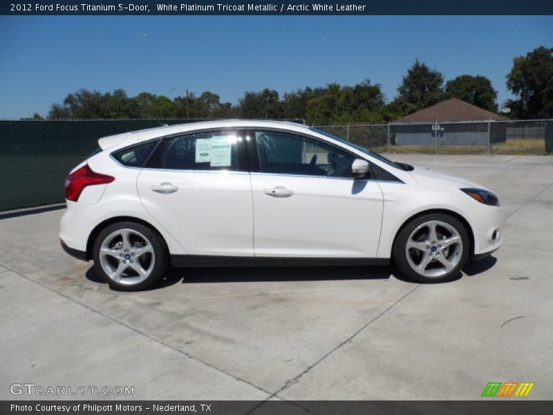  2012 Focus Titanium 5-Door White Platinum Tricoat Metallic