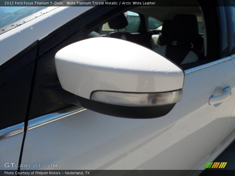 White Platinum Tricoat Metallic / Arctic White Leather 2012 Ford Focus Titanium 5-Door