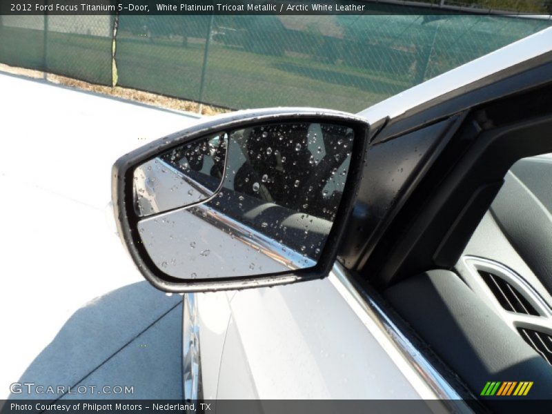 White Platinum Tricoat Metallic / Arctic White Leather 2012 Ford Focus Titanium 5-Door