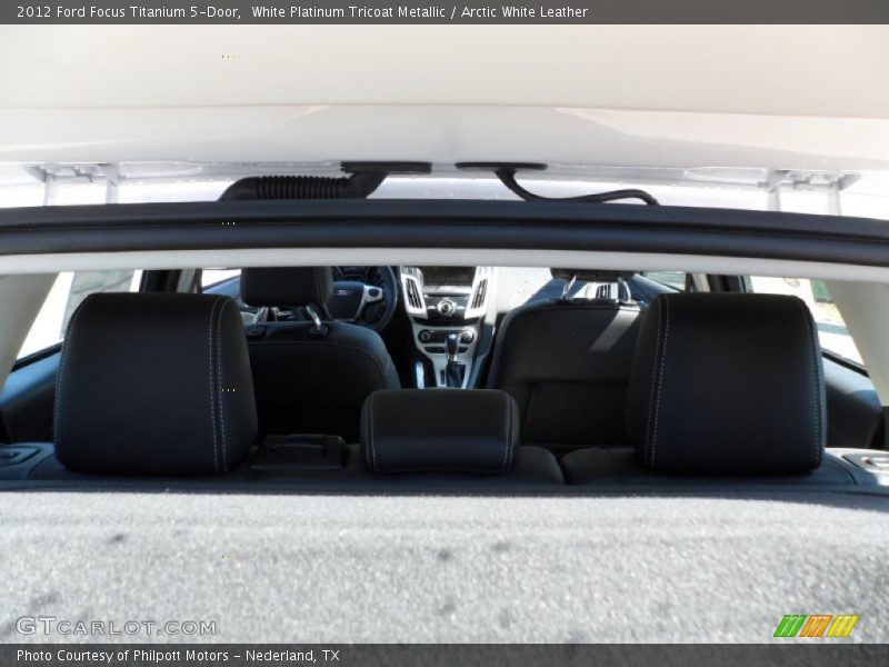 White Platinum Tricoat Metallic / Arctic White Leather 2012 Ford Focus Titanium 5-Door