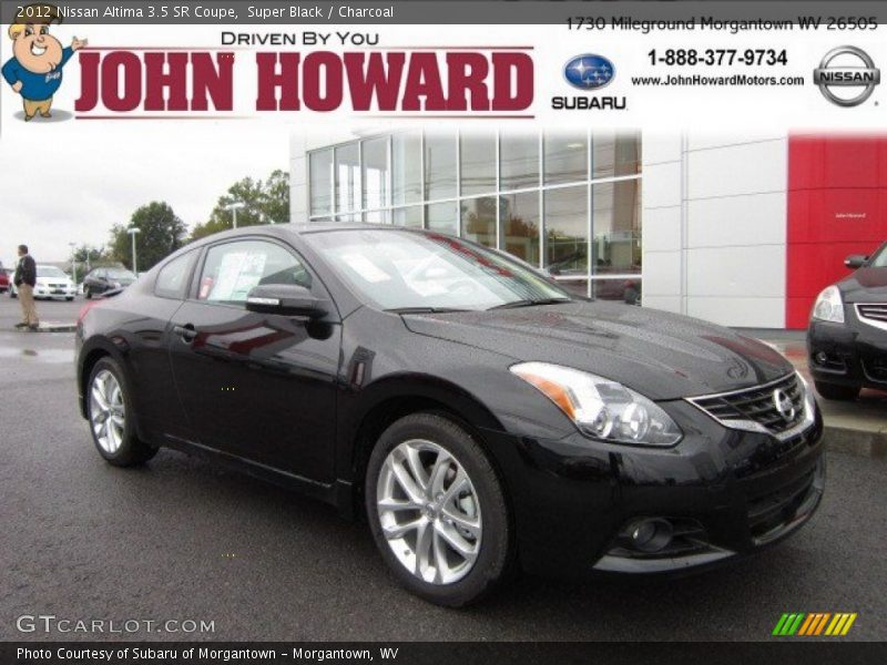 Super Black / Charcoal 2012 Nissan Altima 3.5 SR Coupe