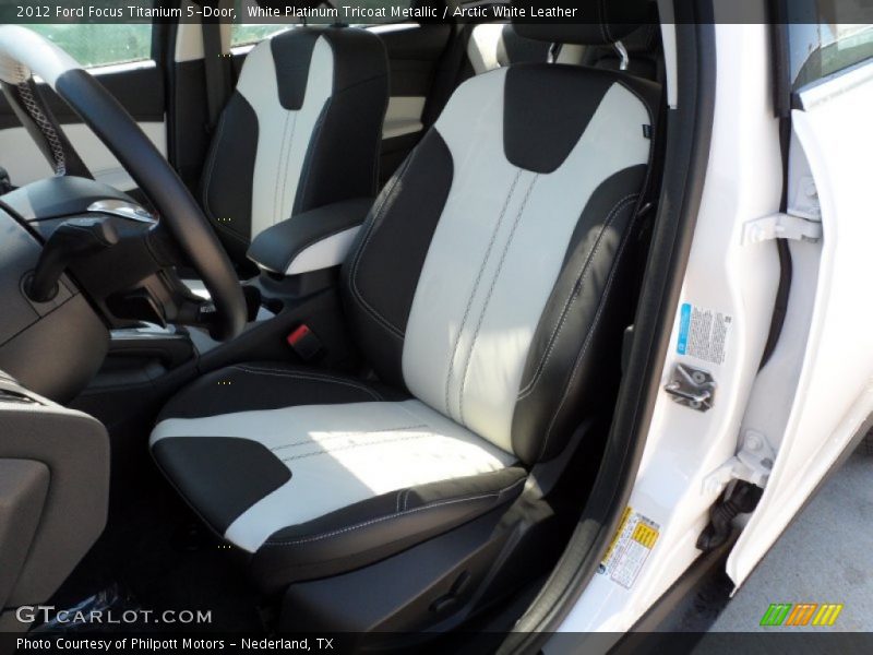  2012 Focus Titanium 5-Door Arctic White Leather Interior