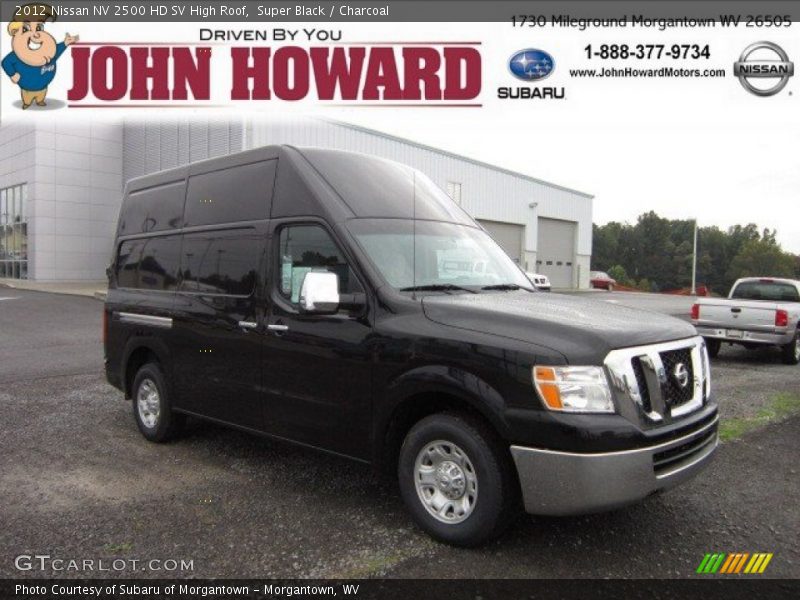 Super Black / Charcoal 2012 Nissan NV 2500 HD SV High Roof