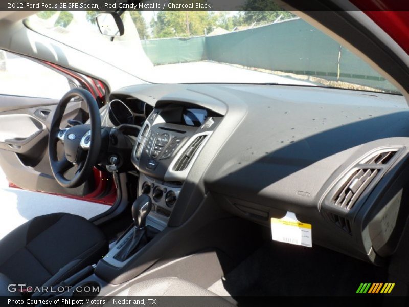 Red Candy Metallic / Charcoal Black 2012 Ford Focus SE SFE Sedan