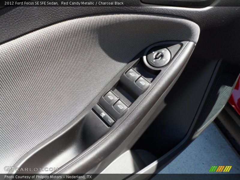Red Candy Metallic / Charcoal Black 2012 Ford Focus SE SFE Sedan