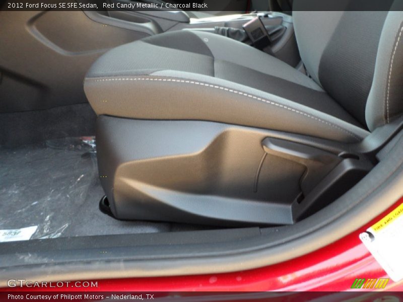 Red Candy Metallic / Charcoal Black 2012 Ford Focus SE SFE Sedan