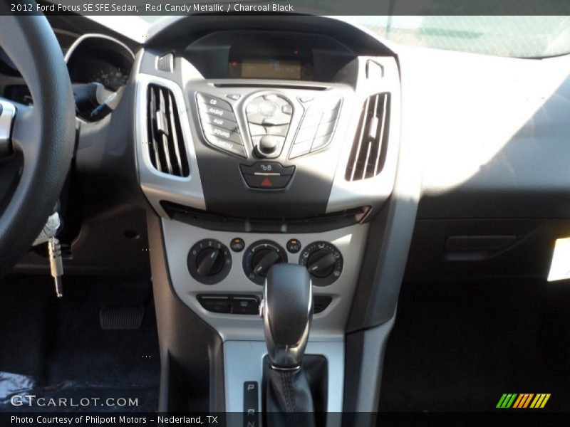 Red Candy Metallic / Charcoal Black 2012 Ford Focus SE SFE Sedan