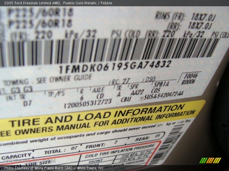 Pueblo Gold Metallic / Pebble 2005 Ford Freestyle Limited AWD