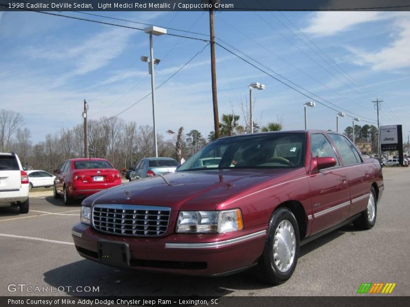 Light Medici Red Metallic / Cappuccino Cream 1998 Cadillac DeVille Sedan