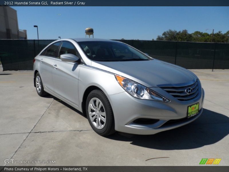 Radiant Silver / Gray 2012 Hyundai Sonata GLS