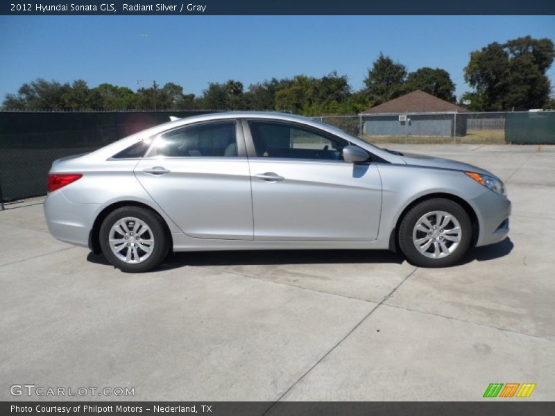 Radiant Silver / Gray 2012 Hyundai Sonata GLS