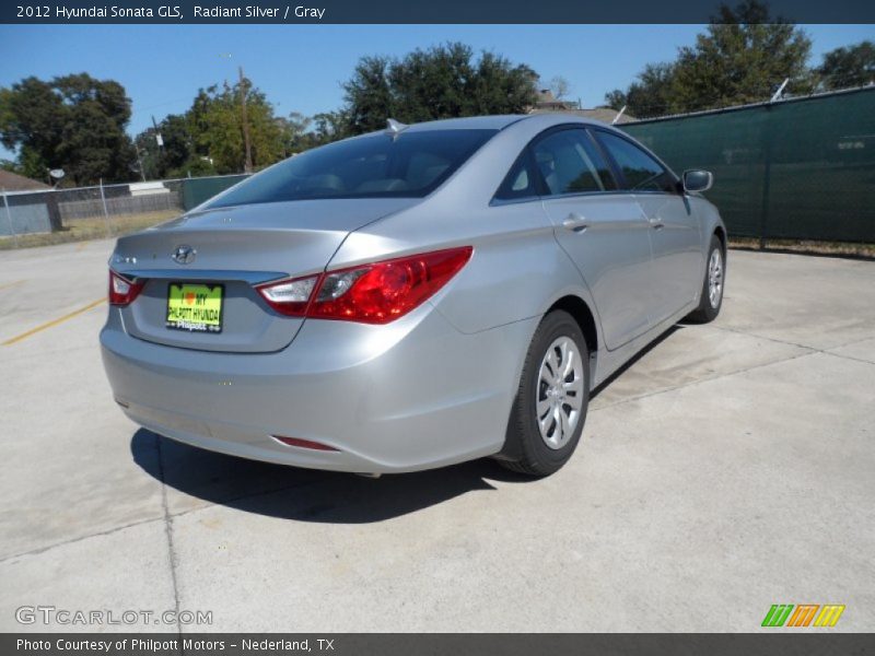 Radiant Silver / Gray 2012 Hyundai Sonata GLS