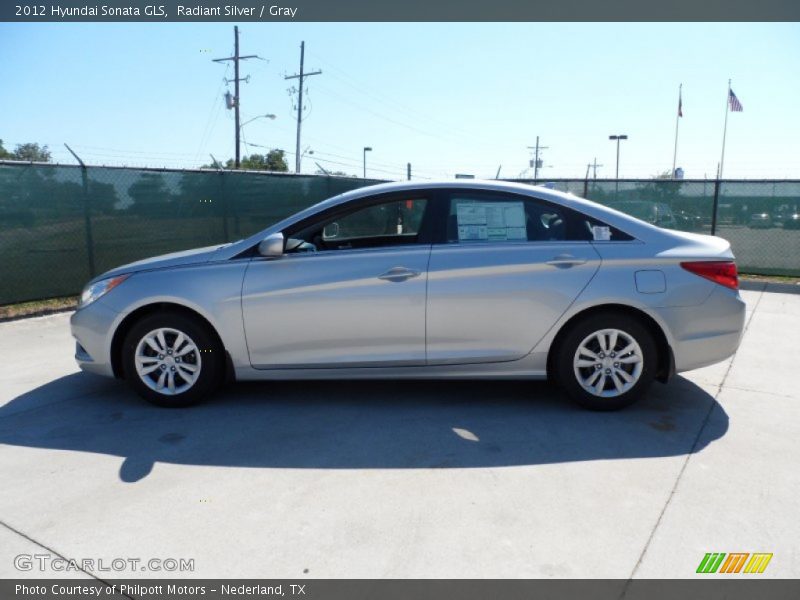 Radiant Silver / Gray 2012 Hyundai Sonata GLS