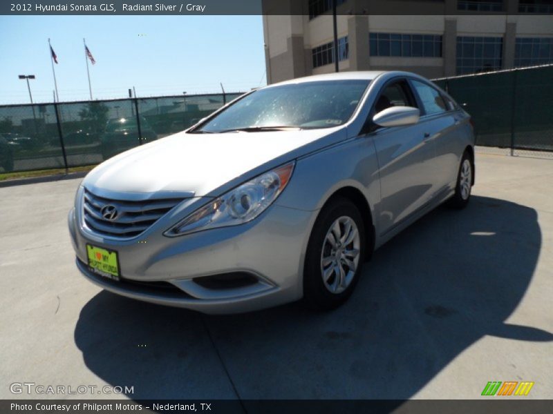 Radiant Silver / Gray 2012 Hyundai Sonata GLS