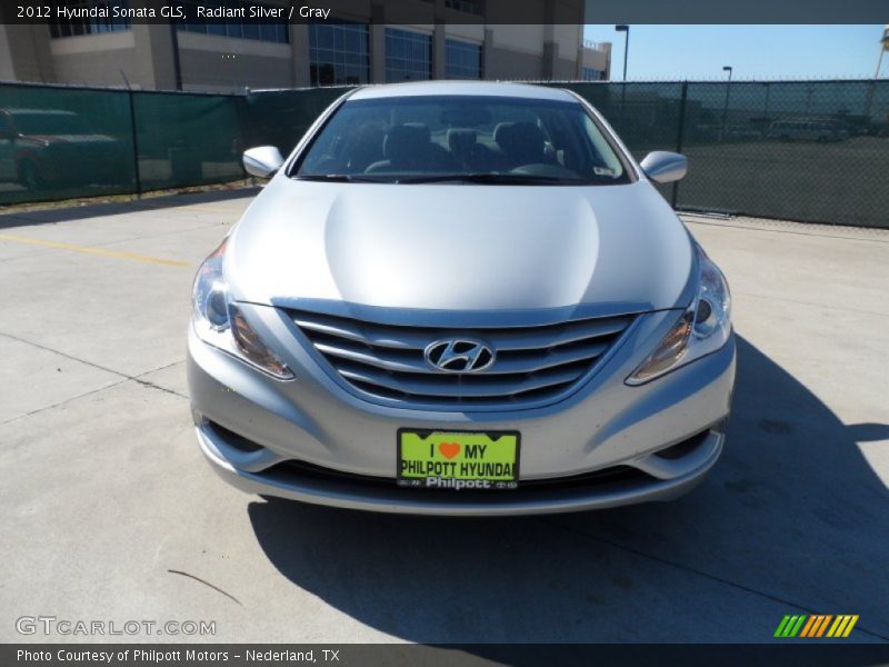 Radiant Silver / Gray 2012 Hyundai Sonata GLS