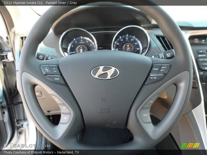 Radiant Silver / Gray 2012 Hyundai Sonata GLS