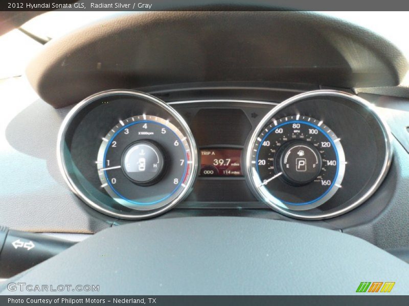 Radiant Silver / Gray 2012 Hyundai Sonata GLS