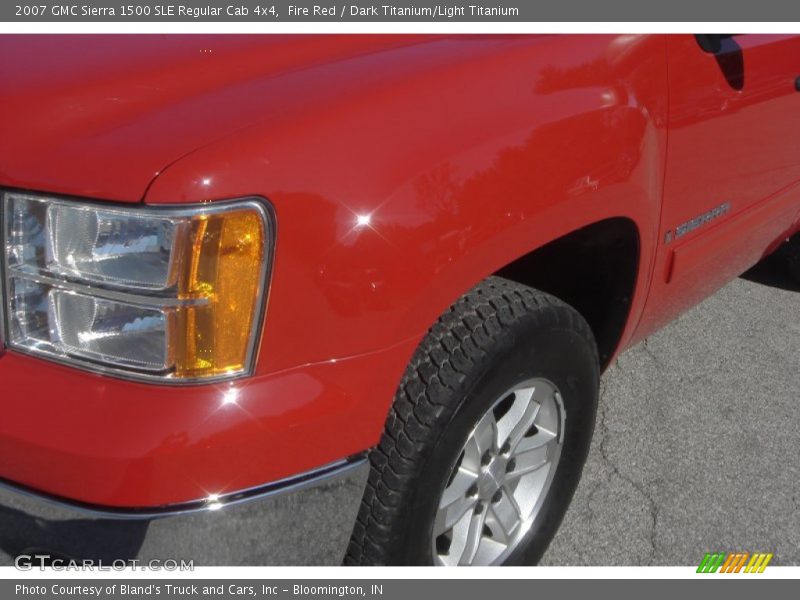 Fire Red / Dark Titanium/Light Titanium 2007 GMC Sierra 1500 SLE Regular Cab 4x4