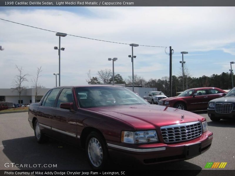 Light Medici Red Metallic / Cappuccino Cream 1998 Cadillac DeVille Sedan