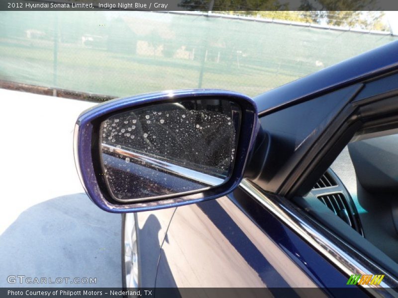 Indigo Night Blue / Gray 2012 Hyundai Sonata Limited