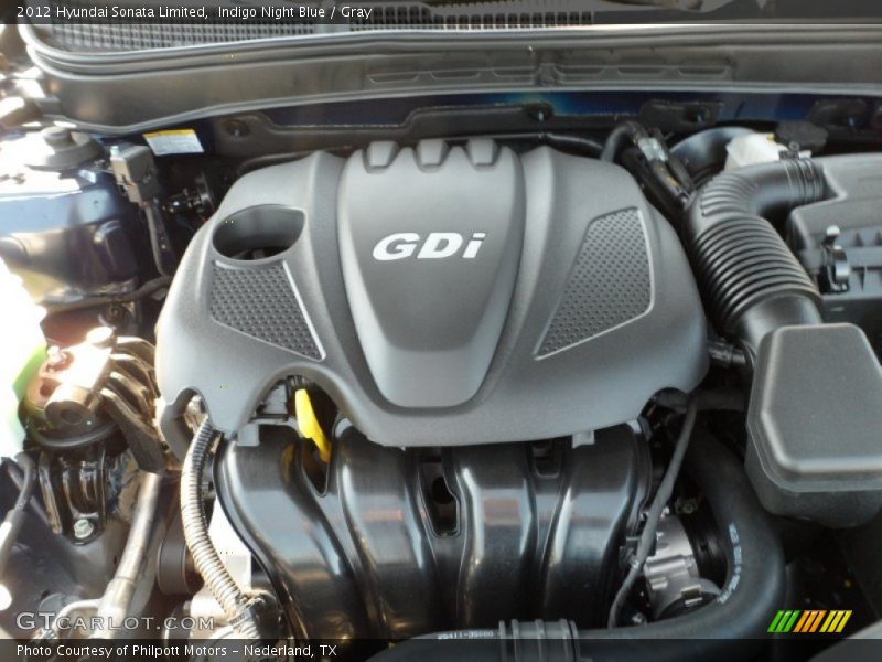 Indigo Night Blue / Gray 2012 Hyundai Sonata Limited