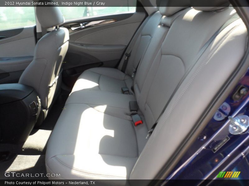 Indigo Night Blue / Gray 2012 Hyundai Sonata Limited
