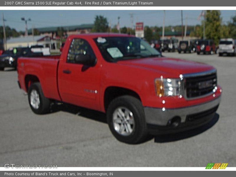 Fire Red / Dark Titanium/Light Titanium 2007 GMC Sierra 1500 SLE Regular Cab 4x4