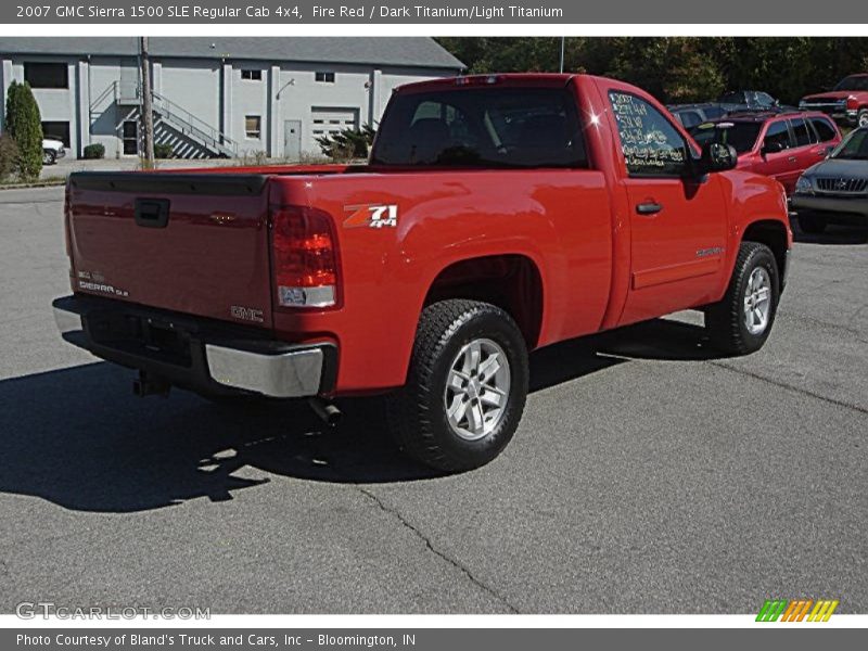Fire Red / Dark Titanium/Light Titanium 2007 GMC Sierra 1500 SLE Regular Cab 4x4