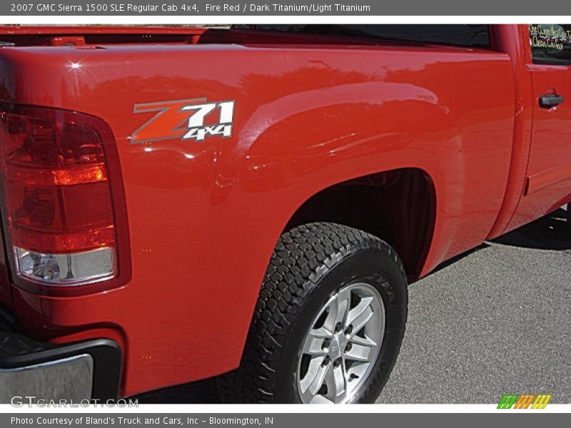 Fire Red / Dark Titanium/Light Titanium 2007 GMC Sierra 1500 SLE Regular Cab 4x4