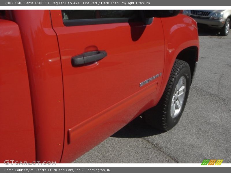 Fire Red / Dark Titanium/Light Titanium 2007 GMC Sierra 1500 SLE Regular Cab 4x4