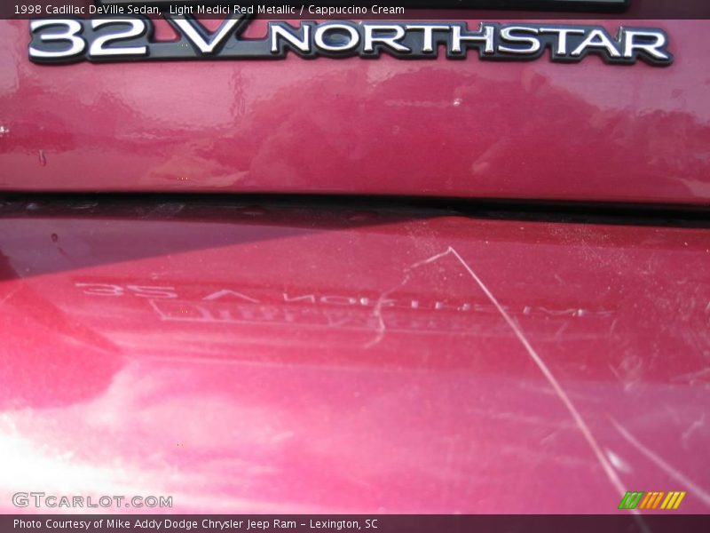 Light Medici Red Metallic / Cappuccino Cream 1998 Cadillac DeVille Sedan