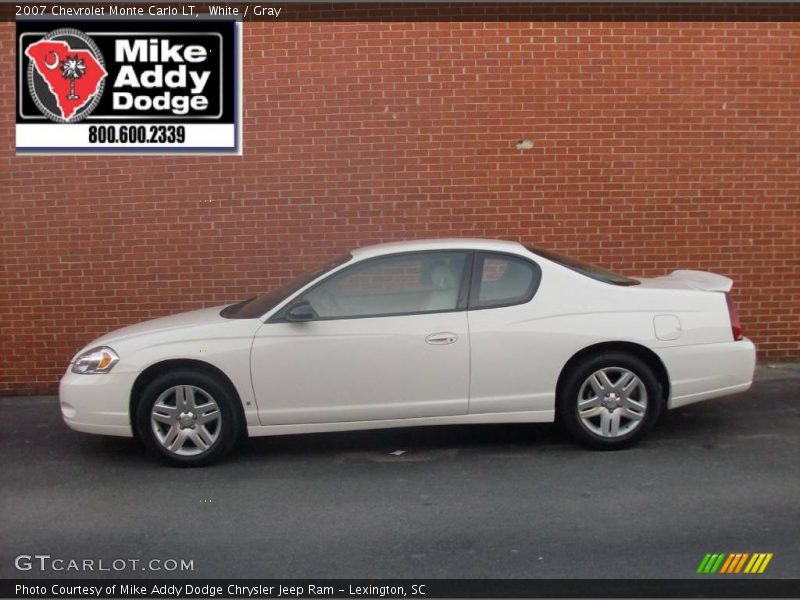 White / Gray 2007 Chevrolet Monte Carlo LT