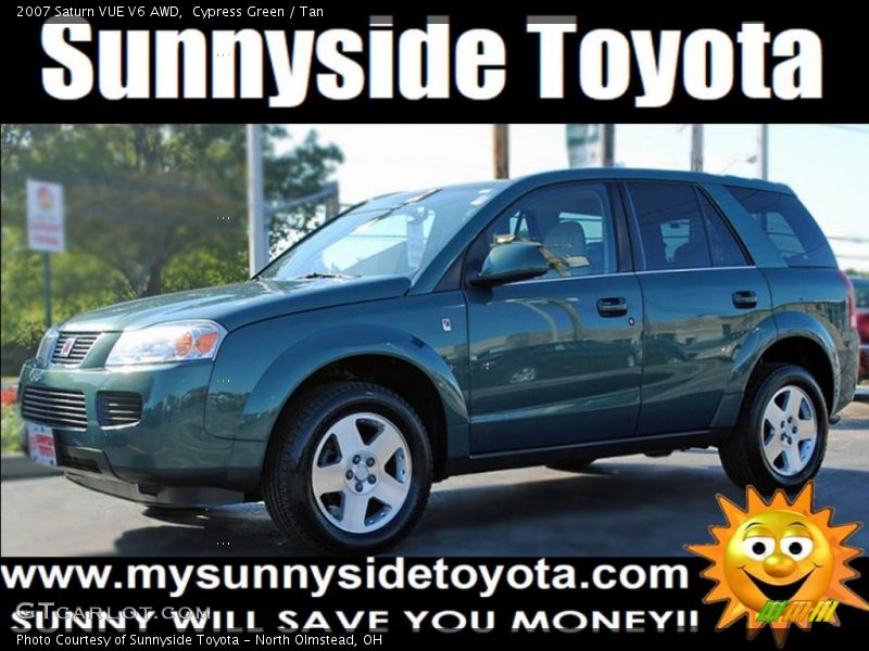 Cypress Green / Tan 2007 Saturn VUE V6 AWD
