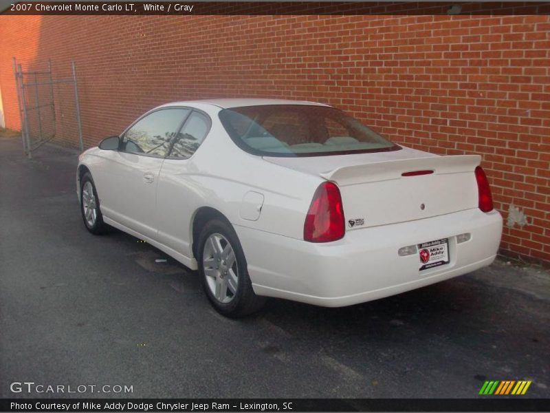 White / Gray 2007 Chevrolet Monte Carlo LT
