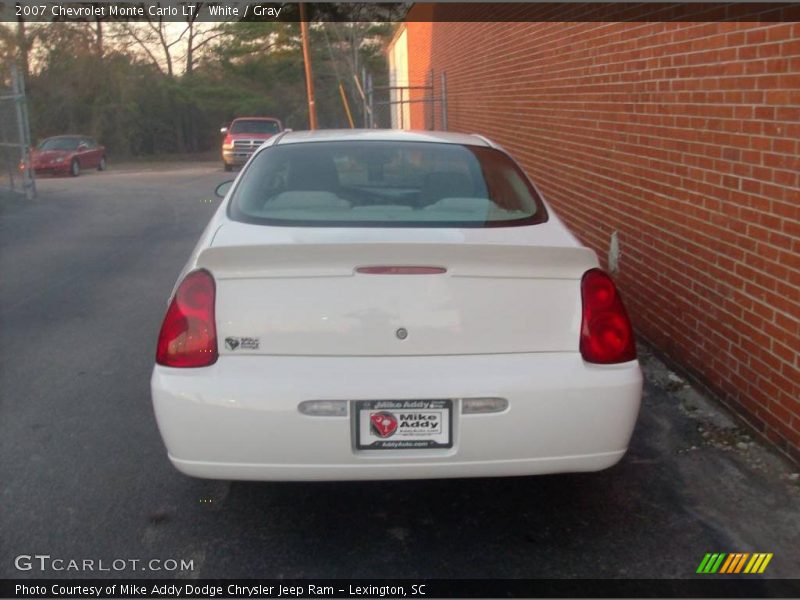 White / Gray 2007 Chevrolet Monte Carlo LT