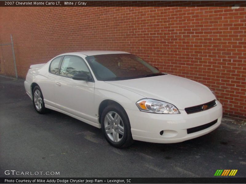 White / Gray 2007 Chevrolet Monte Carlo LT
