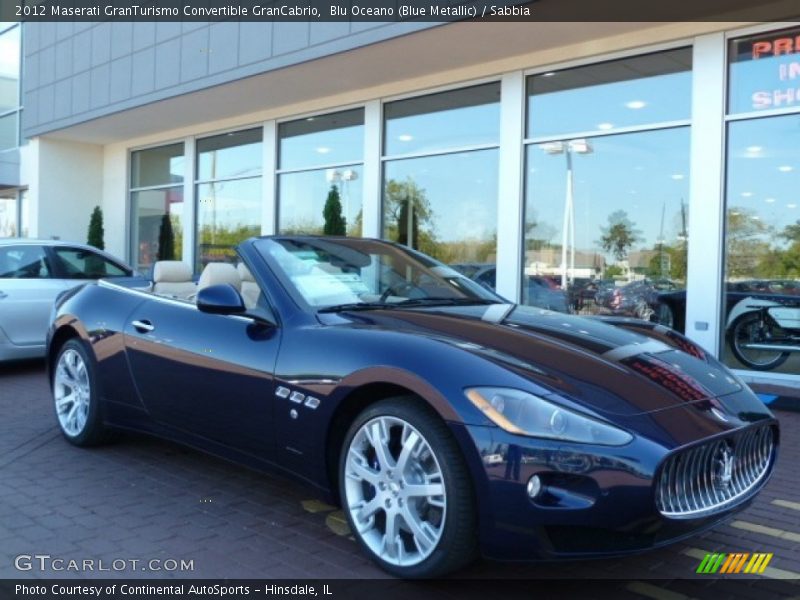 Blu Oceano (Blue Metallic) / Sabbia 2012 Maserati GranTurismo Convertible GranCabrio