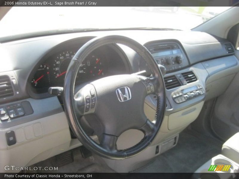 Sage Brush Pearl / Gray 2006 Honda Odyssey EX-L